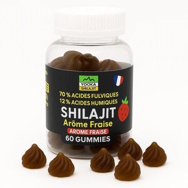 GUMMIES DE SHILAJIT NATUREL - X60 GOÛT FRAISE