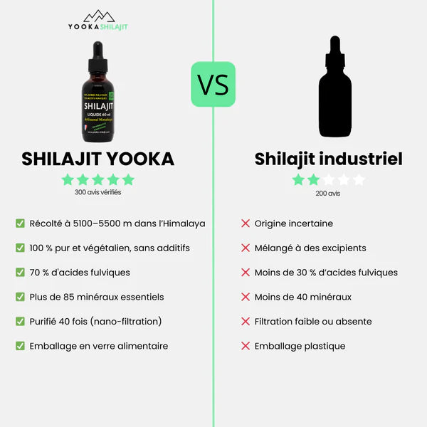 LIQUIDE DE SHILAJIT NATUREL - 60 ML